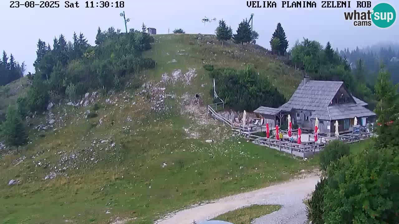 Zeleni Rob | Webcam en vivo Velika Planina