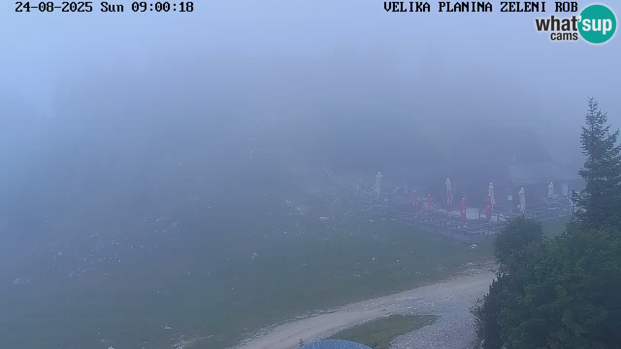 Zeleni Rob – kamera v živo | Velika Planina