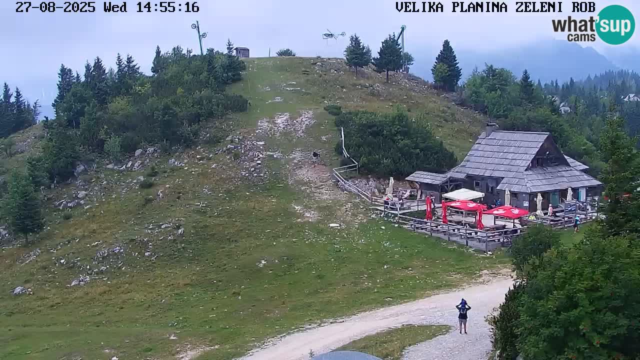 Zeleni Rob – kamera v živo | Velika Planina