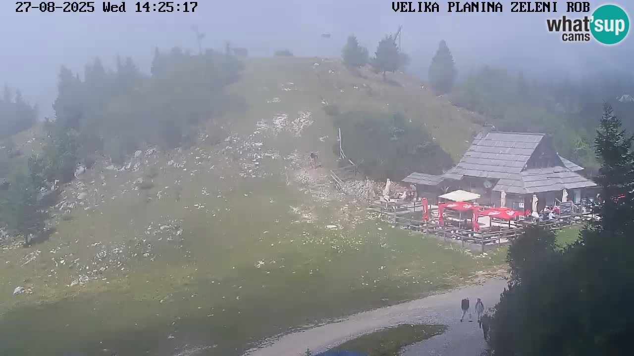 Zeleni Rob – kamera v živo | Velika Planina