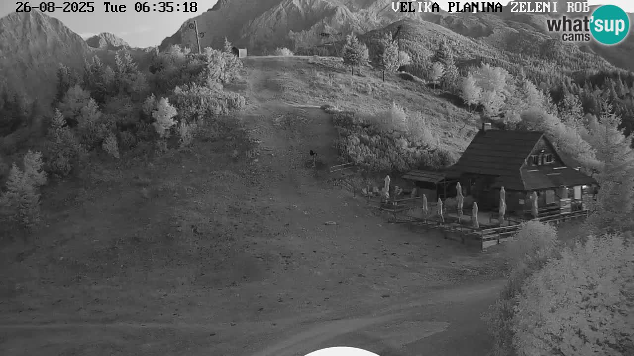 Zeleni Rob | Webcam en vivo Velika Planina