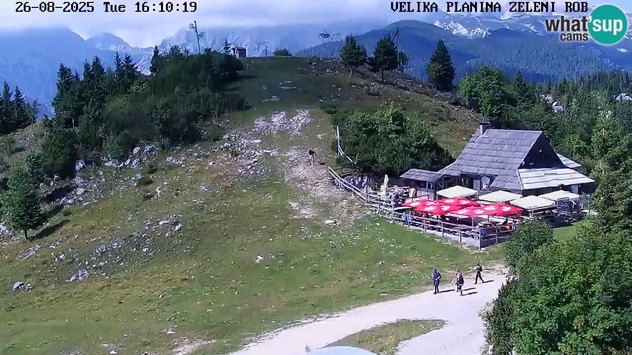 Zeleni Rob – kamera v živo | Velika Planina