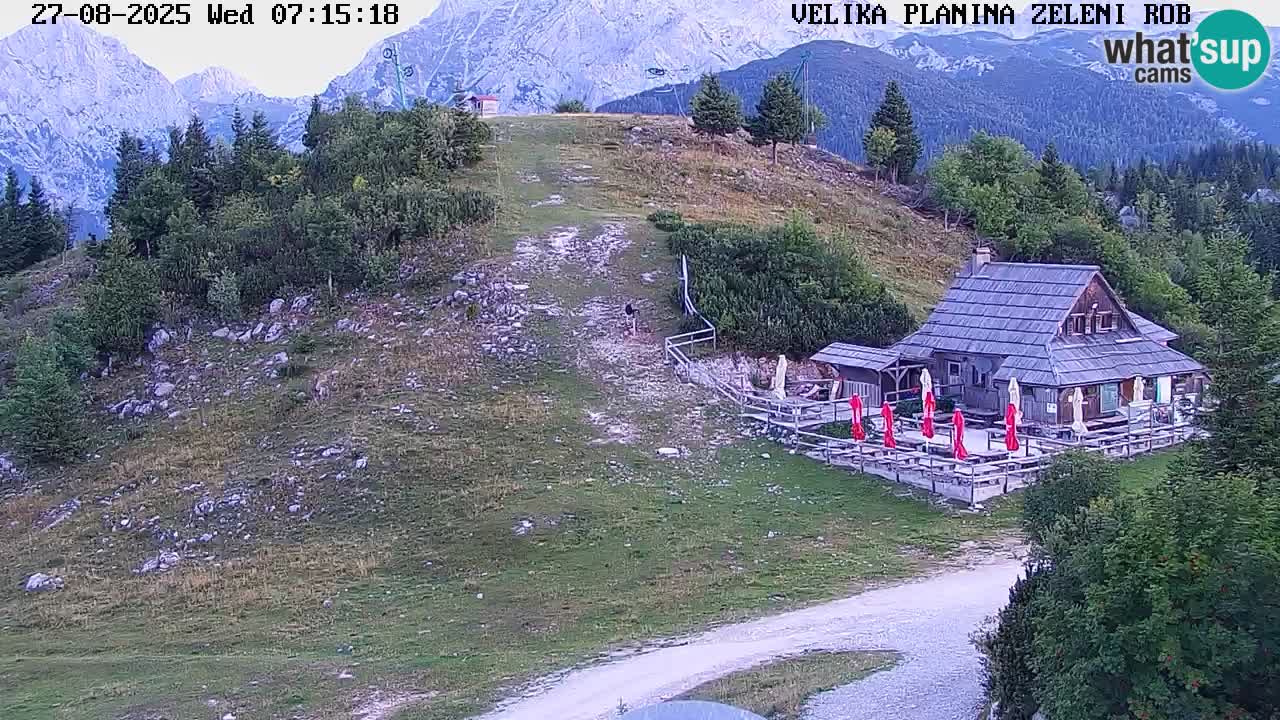 Zeleni Rob – kamera v živo | Velika Planina
