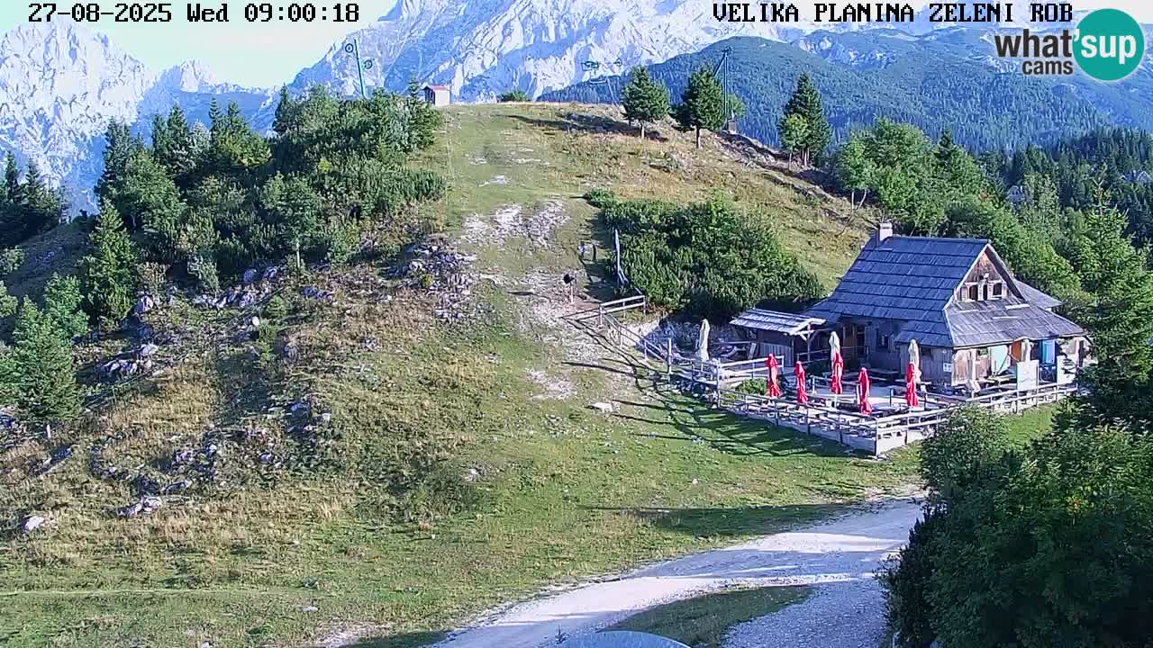 Zeleni Rob | Webcam en vivo Velika Planina