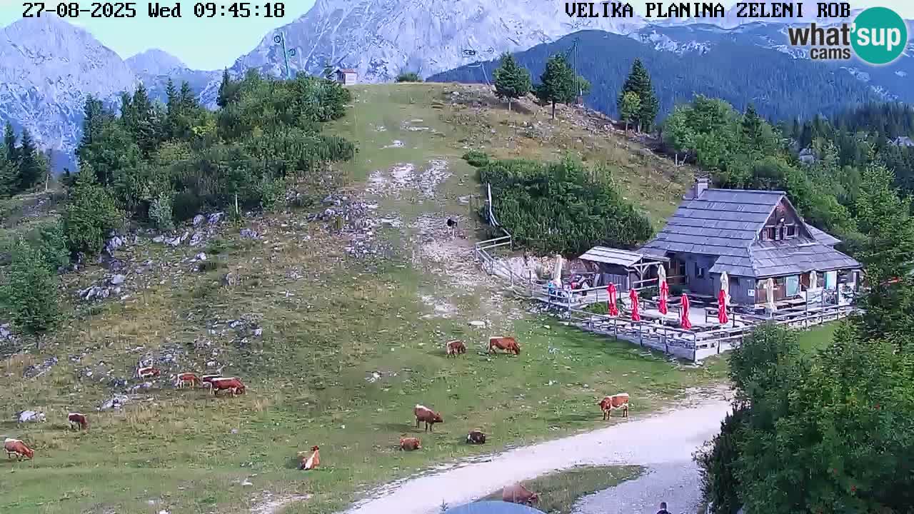 Zeleni Rob – Webcam live | Velika Planina