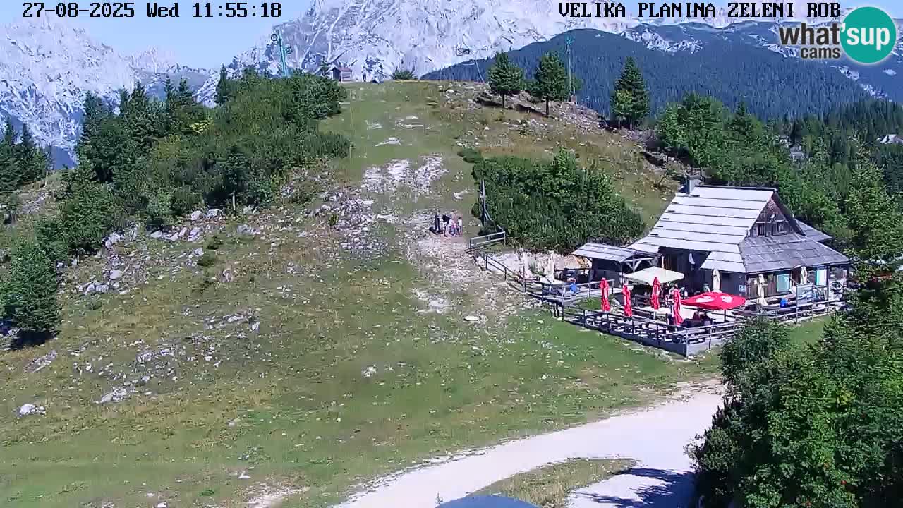 Zeleni Rob | Webcam en vivo Velika Planina