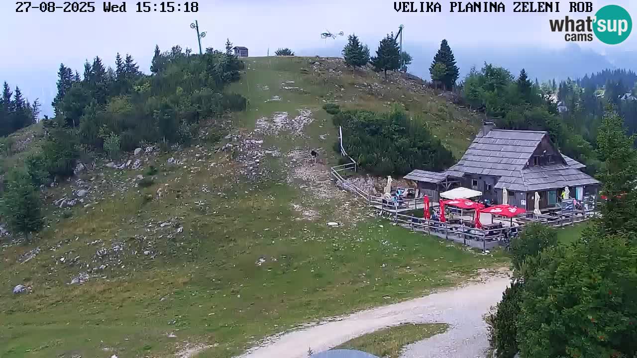 Zeleni Rob | Webcam en vivo Velika Planina