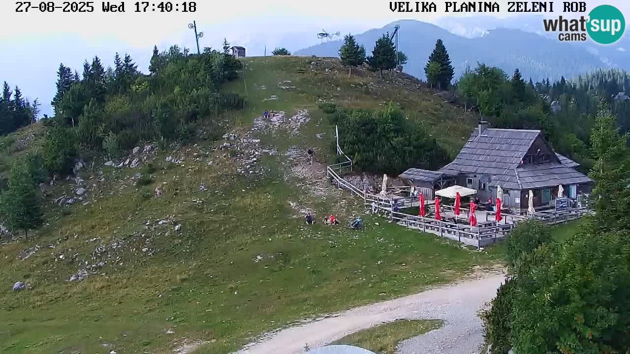 Zeleni Rob – kamera v živo | Velika Planina