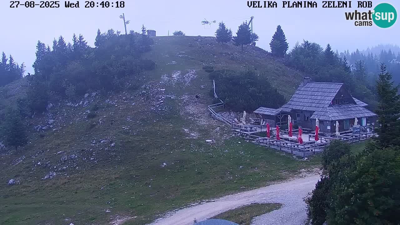 Zeleni Rob – kamera v živo | Velika Planina