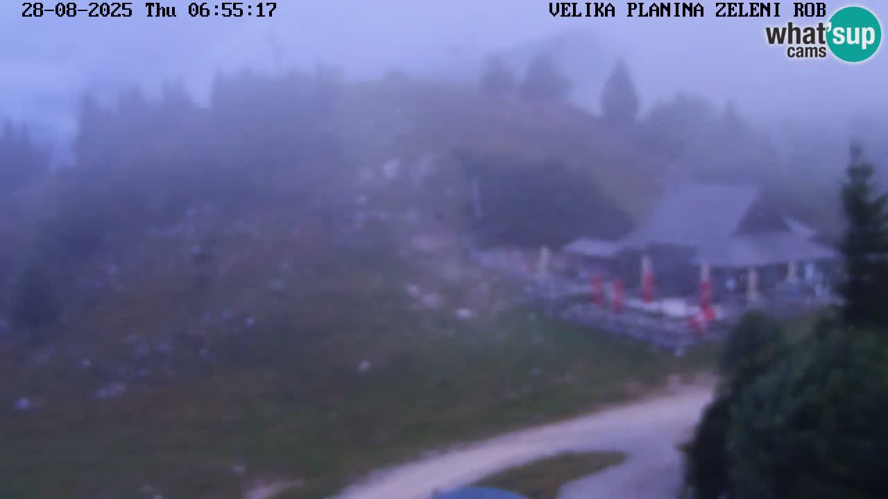 Zeleni Rob – kamera v živo | Velika Planina