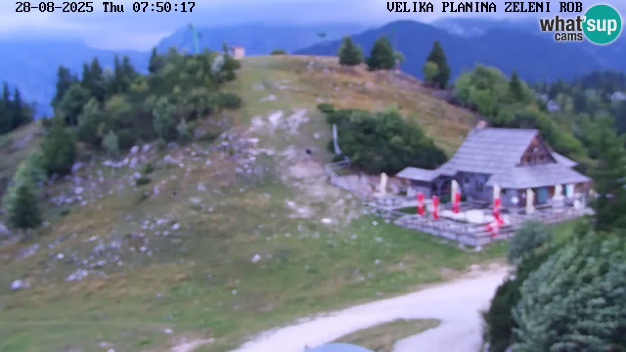 Zeleni Rob | Webcam en vivo Velika Planina