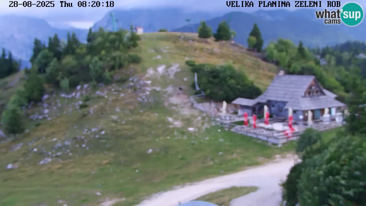 Zeleni Rob – kamera v živo | Velika Planina