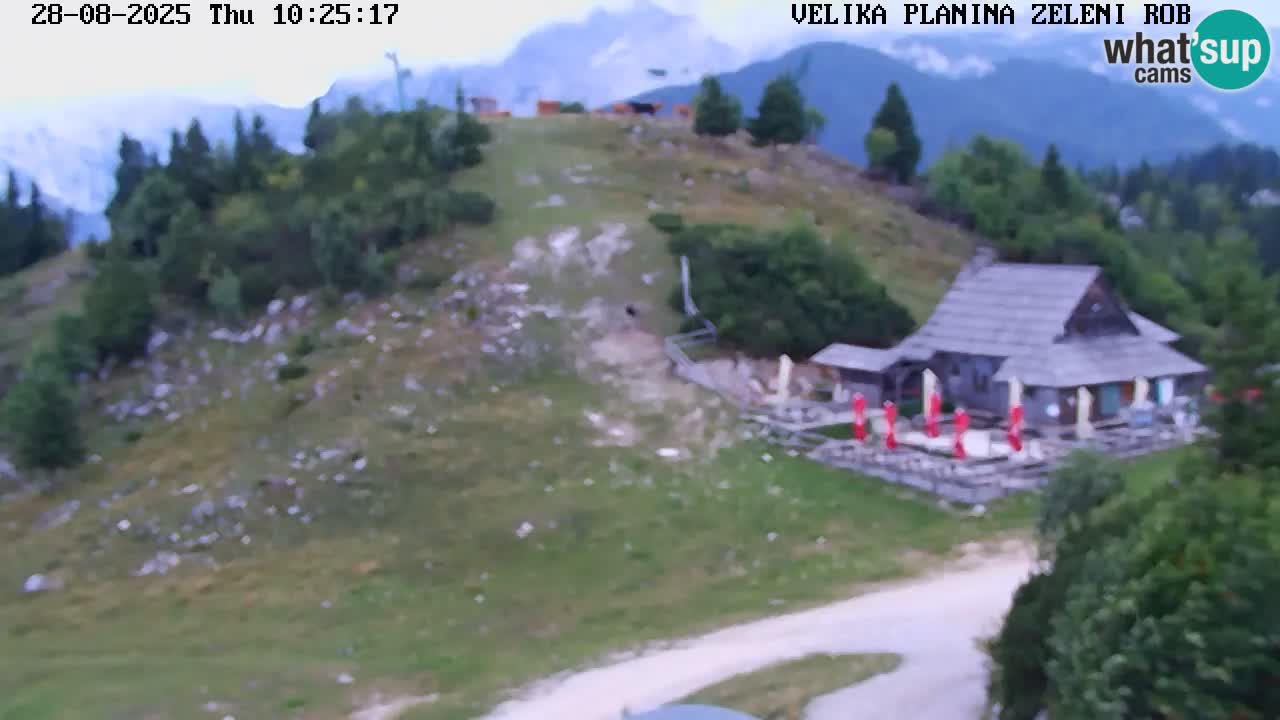 Zeleni Rob – kamera v živo | Velika Planina