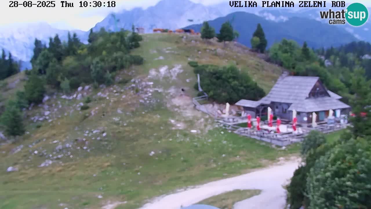 Zeleni Rob – kamera v živo | Velika Planina