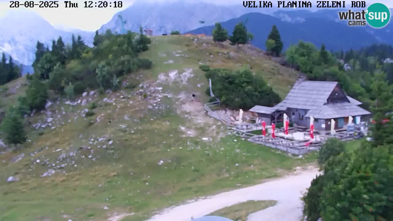 Zeleni Rob – kamera v živo | Velika Planina