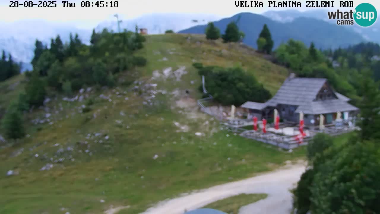 Zeleni Rob – kamera v živo | Velika Planina