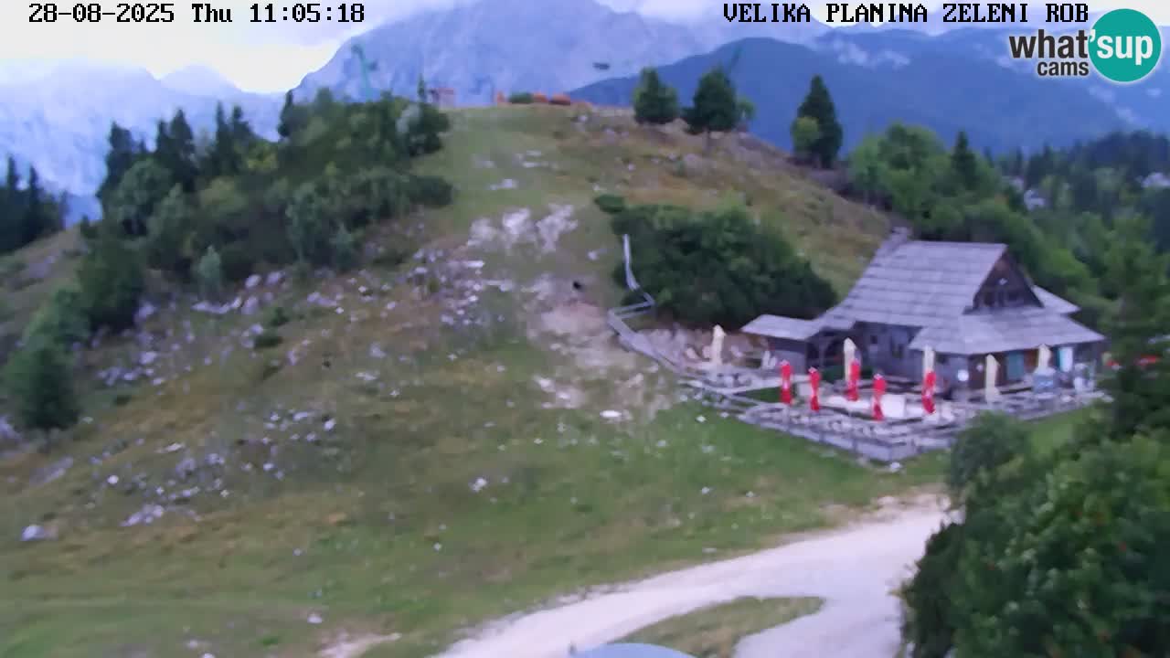 Zeleni Rob | Webcam en vivo Velika Planina