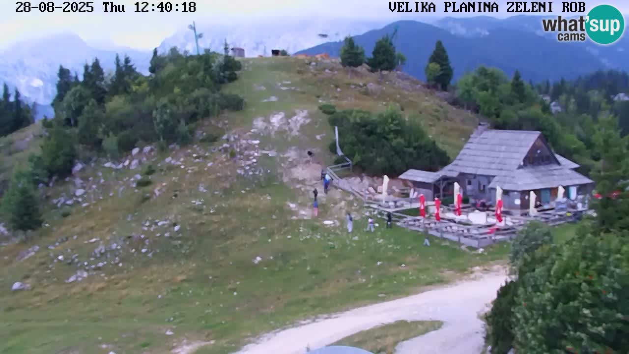 Zeleni Rob – kamera v živo | Velika Planina