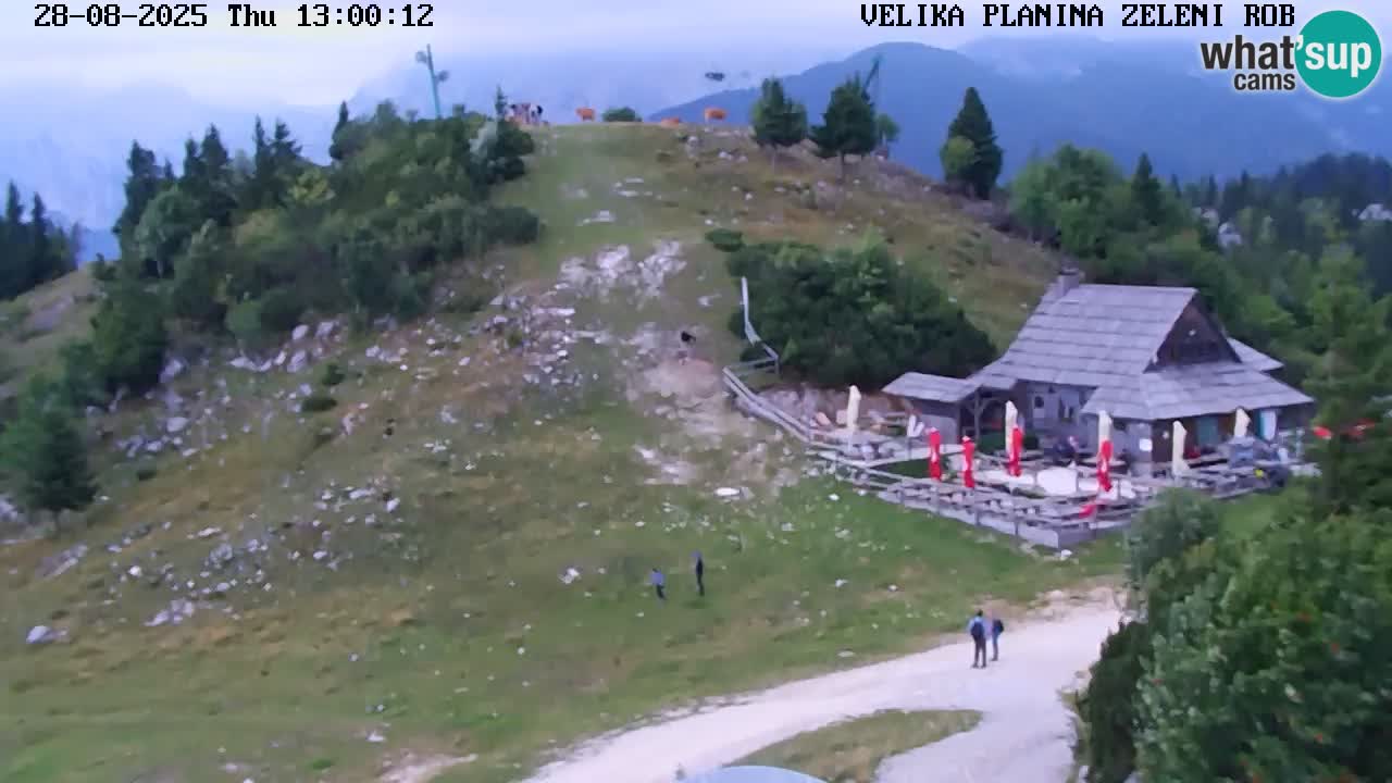 Zeleni Rob – kamera v živo | Velika Planina