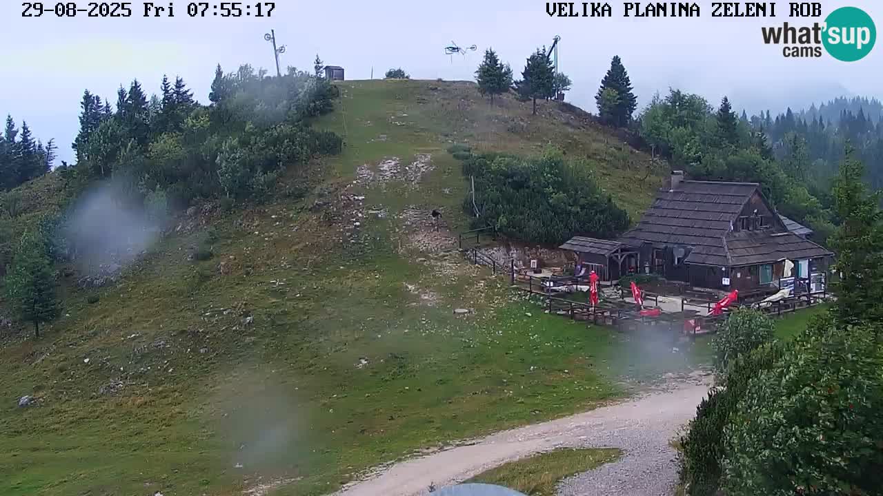 Zeleni Rob | Webcam en vivo Velika Planina
