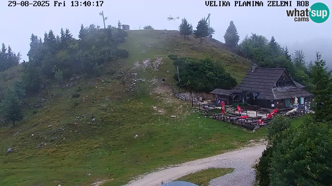Zeleni Rob | Webcam en vivo Velika Planina
