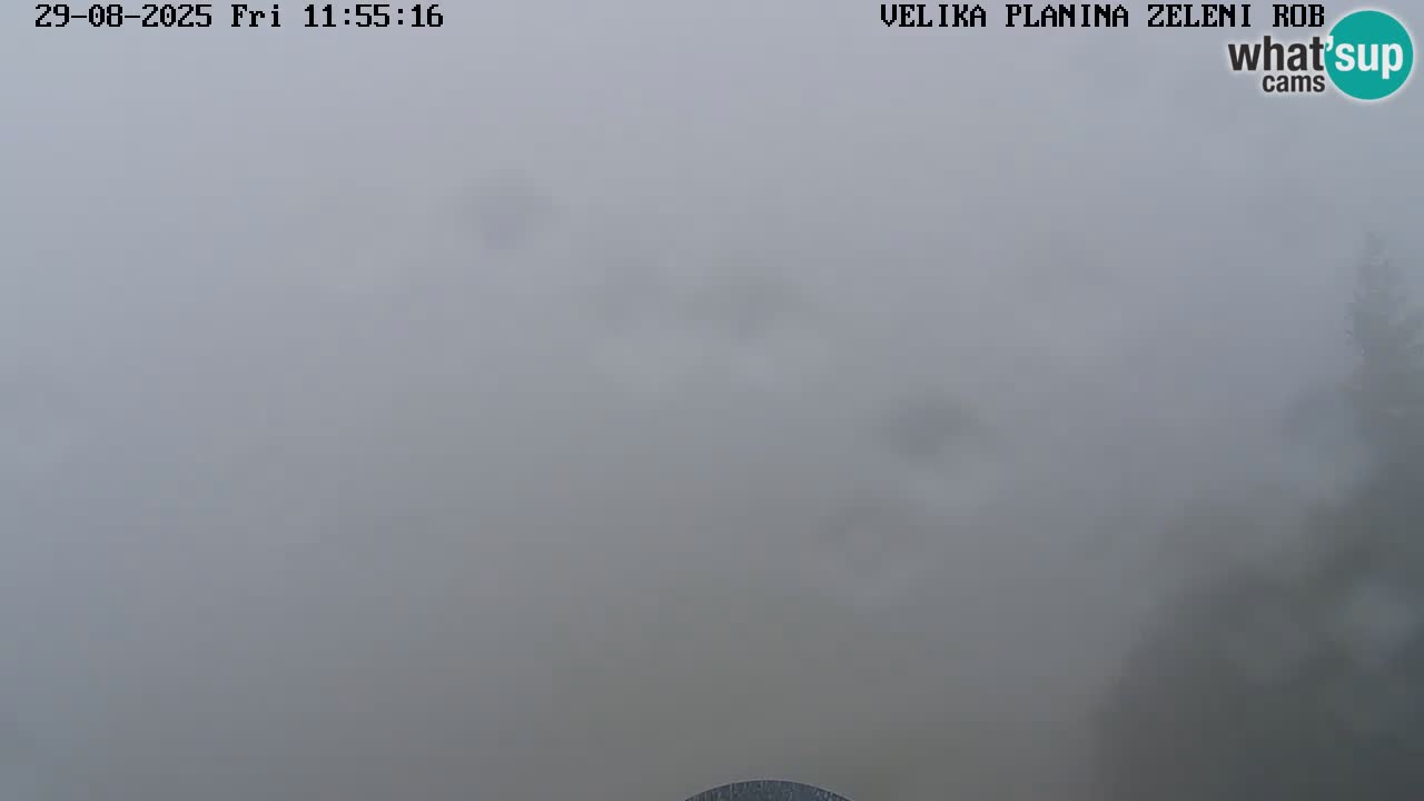 Zeleni Rob | Webcam en vivo Velika Planina