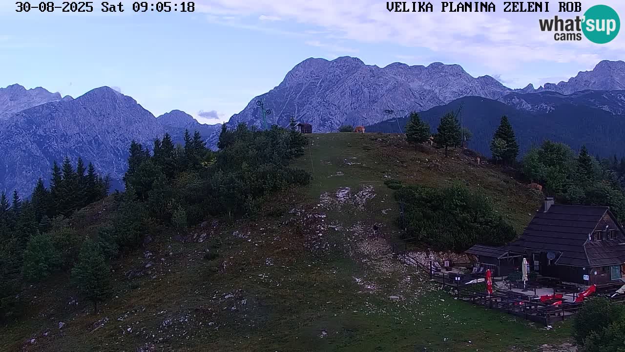 Zeleni Rob – kamera v živo | Velika Planina