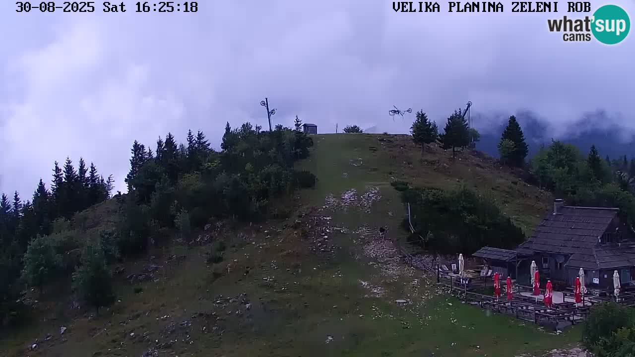 Zeleni Rob | Webcam en vivo Velika Planina