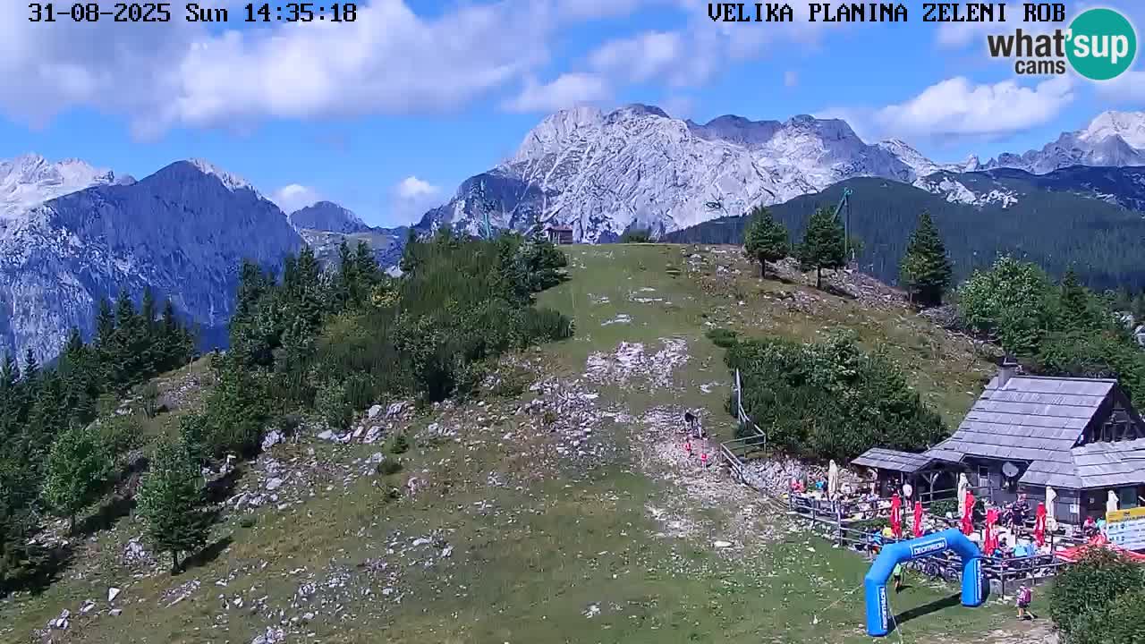 Zeleni Rob | Webcam en vivo Velika Planina
