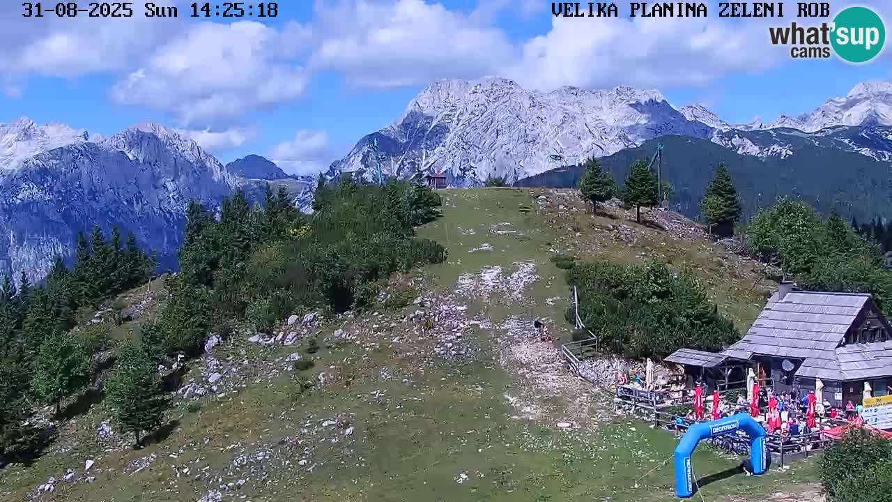 Zeleni Rob | Webcam en vivo Velika Planina