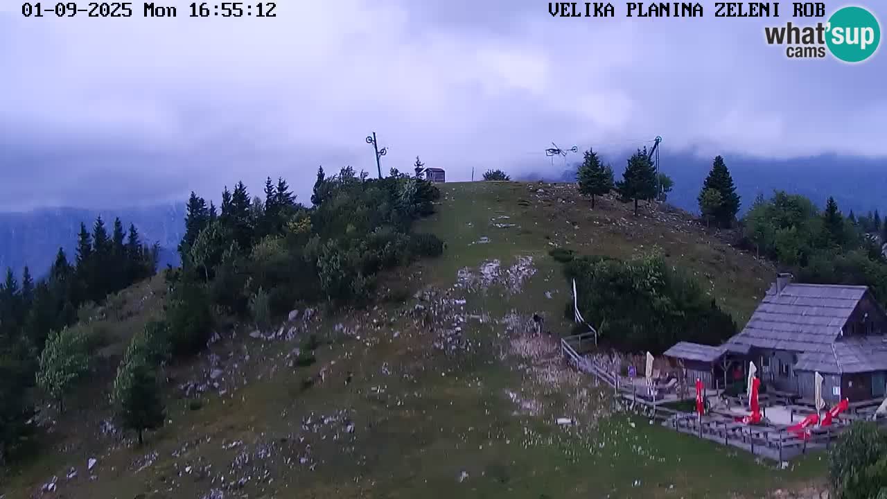 Zeleni Rob | Webcam en vivo Velika Planina