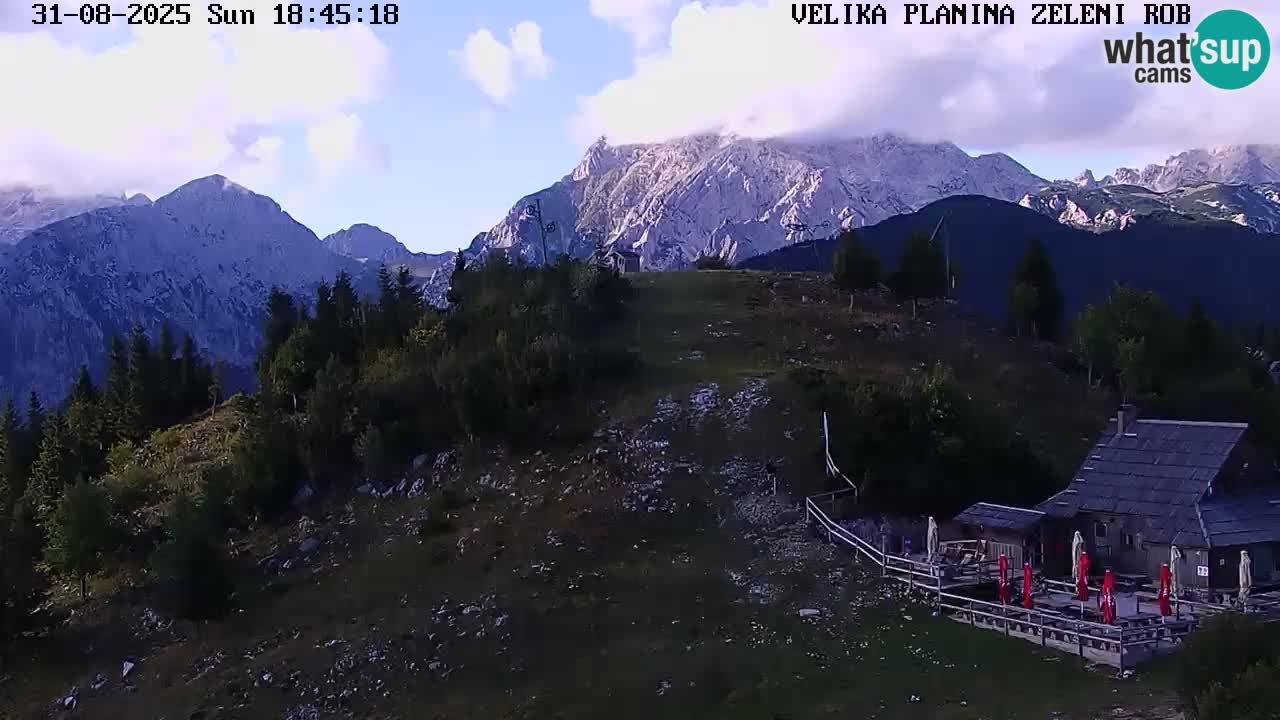 Zeleni Rob | Webcam en vivo Velika Planina