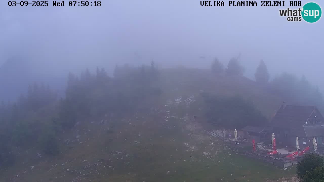 Zeleni Rob | Webcam en vivo Velika Planina