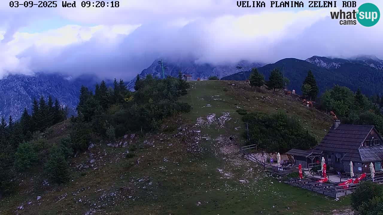Zeleni Rob – Webcam live | Velika Planina