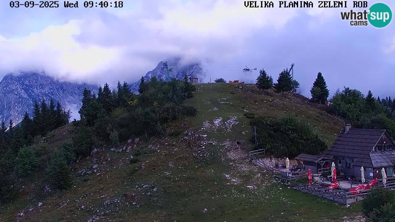 Zeleni Rob – Webcam live | Velika Planina