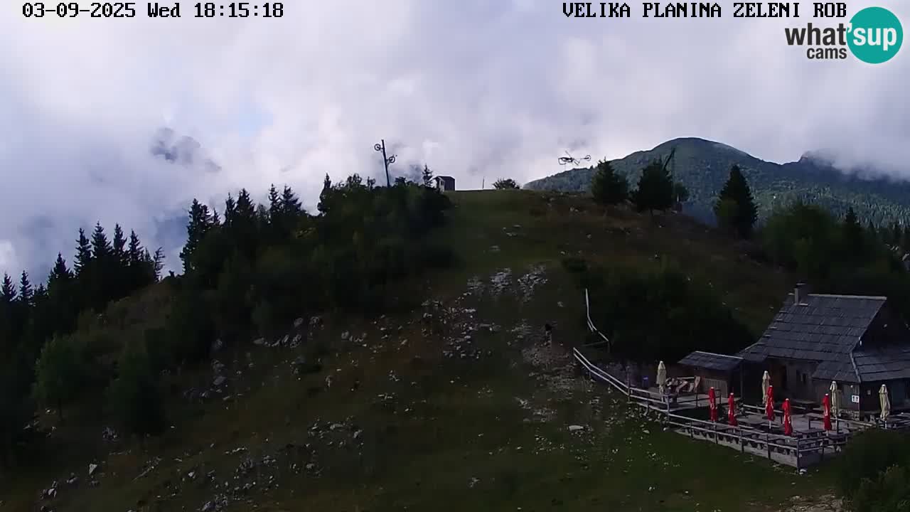 Zeleni Rob | Web kamera Velika Planina