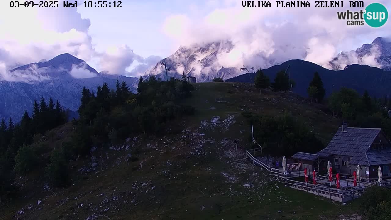 Zeleni Rob | Webcam en vivo Velika Planina