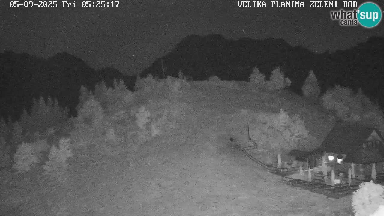 Zeleni Rob – kamera v živo | Velika Planina