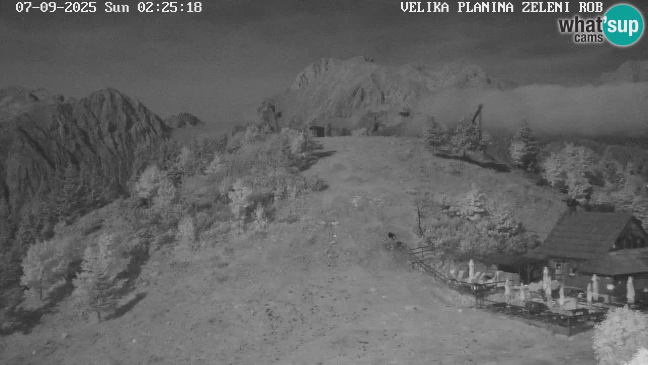 Zeleni Rob – kamera v živo | Velika Planina