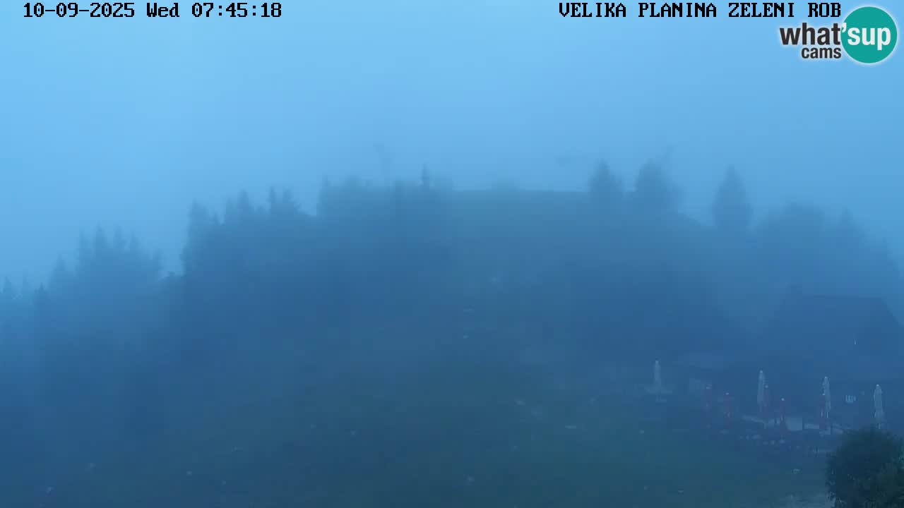 Zeleni Rob – kamera v živo | Velika Planina