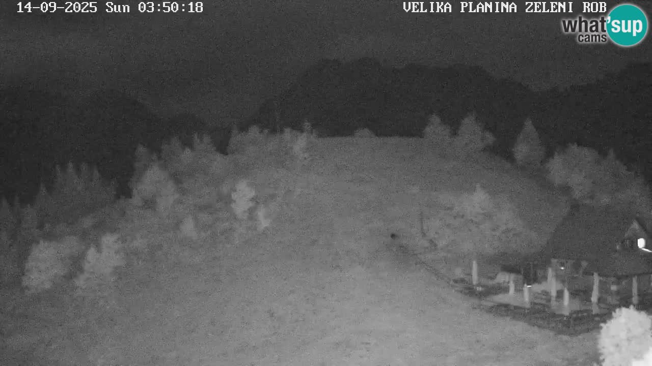 Zeleni Rob – kamera v živo | Velika Planina