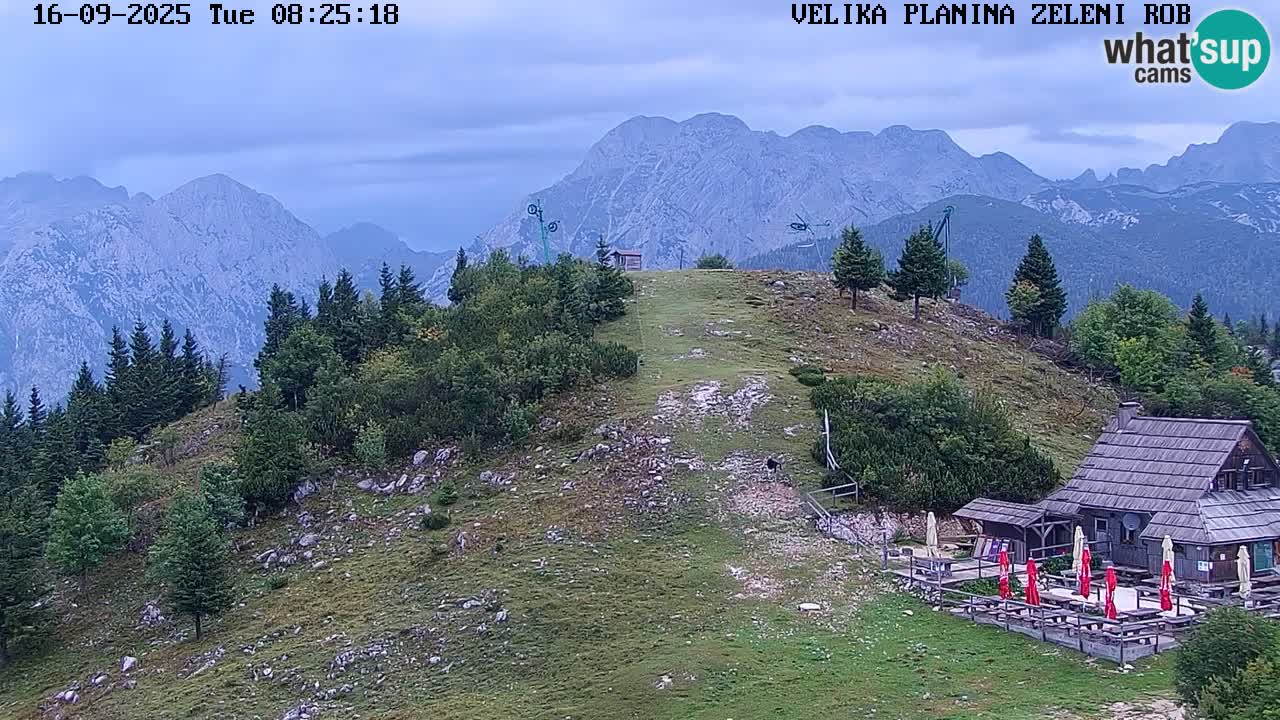 Zeleni Rob | Webcam en vivo Velika Planina