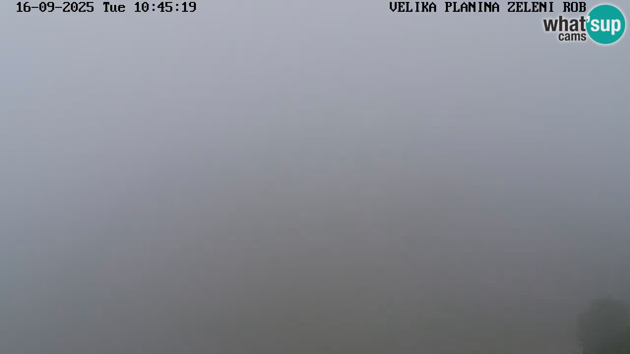 Zeleni Rob | Webcam en vivo Velika Planina