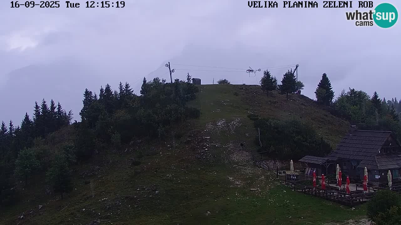 Zeleni Rob | Web kamera Velika Planina