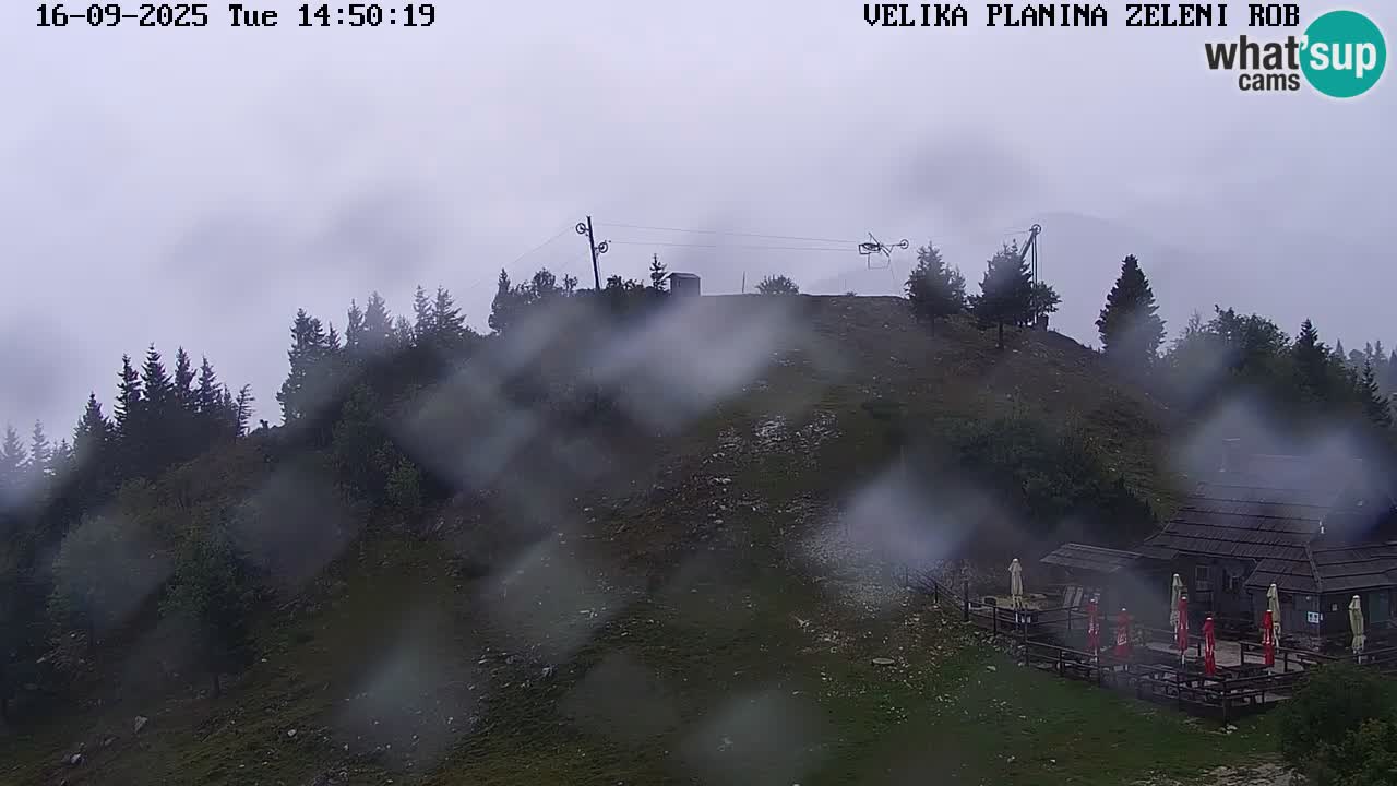 Zeleni Rob – kamera v živo | Velika Planina
