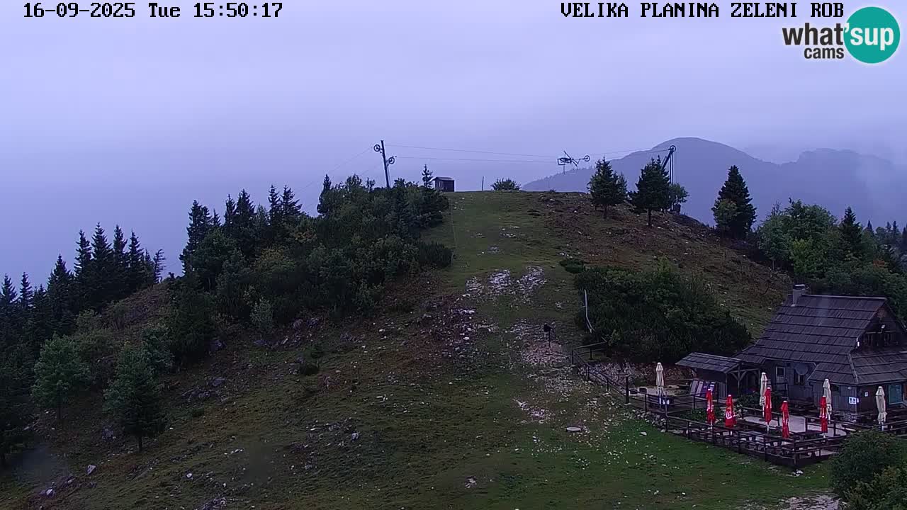 Zeleni Rob | Webcam en vivo Velika Planina