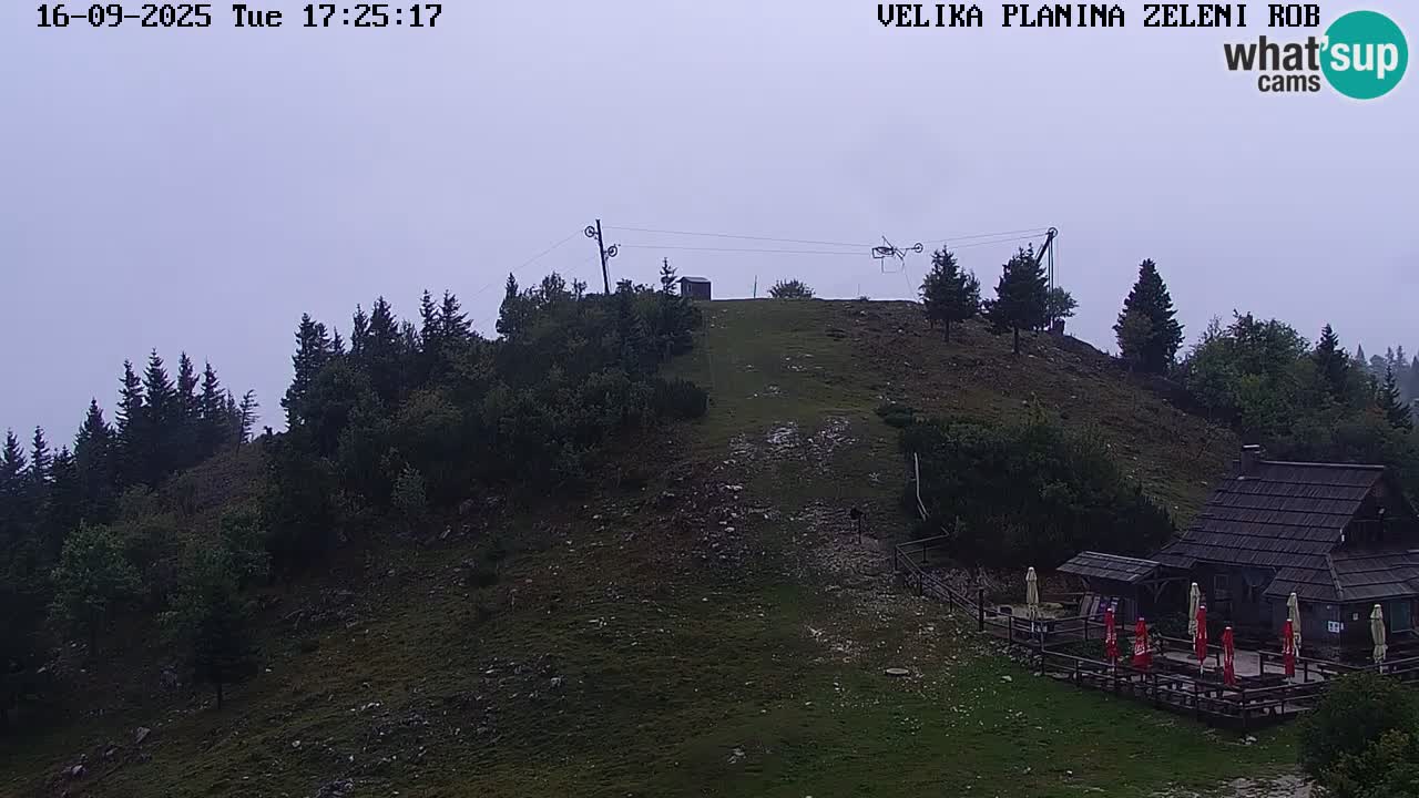 Zeleni Rob | Webcam en vivo Velika Planina