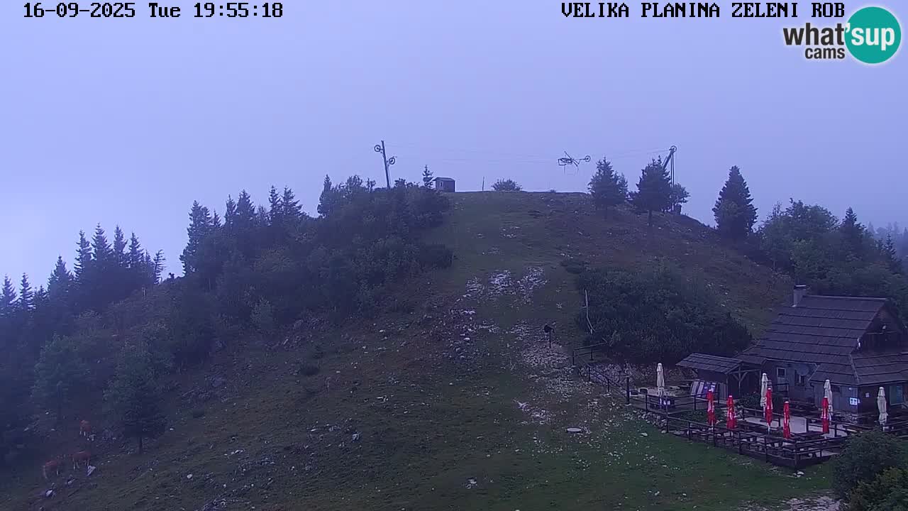 Zeleni Rob | Webcam en vivo Velika Planina