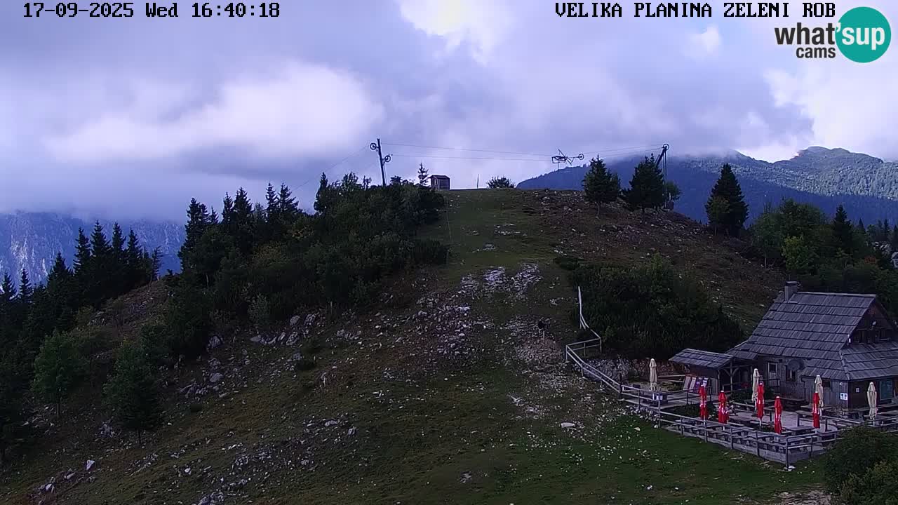Zeleni Rob | Web kamera Velika Planina