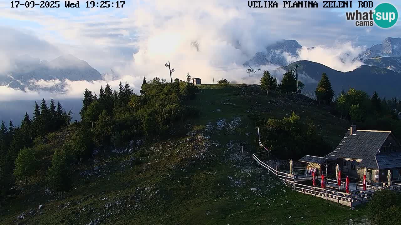 Zeleni Rob | Webcam en vivo Velika Planina